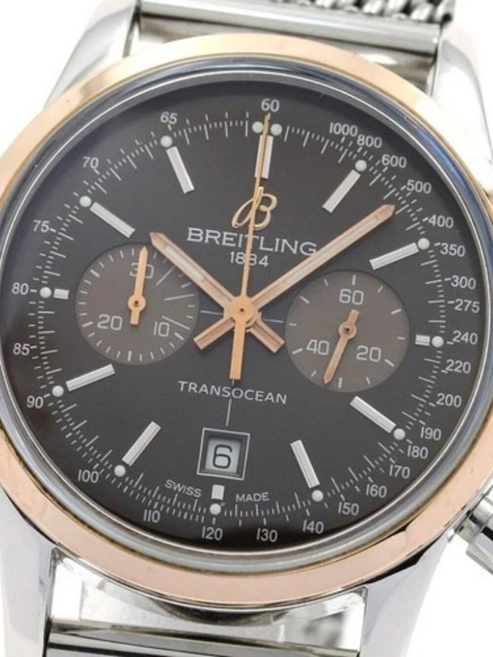 BREITLING Transocean U41310 Chronograph Brown Dial Automatic Men's Watch_905660